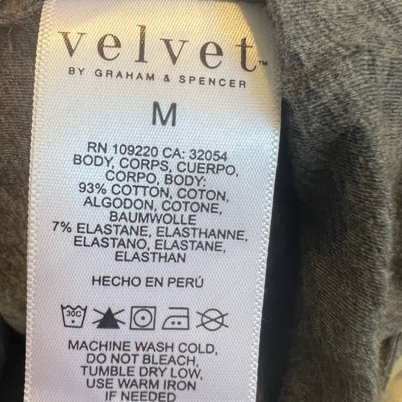NWT new Anthropologie velvet graham & spencer sleeveless mock neck top gray med - Picture 12 of 14